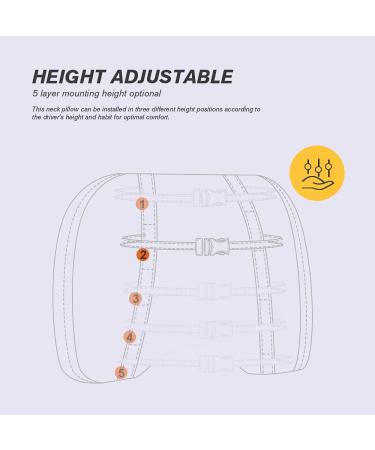 Buy Easy Eagle Auto Naked Pillow - Suede & Memory Foam Neck Pillow with Removable Belt for Car Seat - Black | International Shipping Available - Buy Online on GoSupps.com