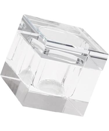 POPETPOP 2pcs nail art crystal cup nail powder container nail art glass cup liquid powder dappen dish glass bowl crystal cup crystal decor nail supply crystal glass with cover nail polish 5.5x5.5cmx2pcs Transparentx2pcs - Buy Online on GoSupps.com