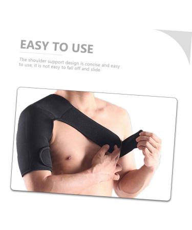 FRCOLOR Adjustable Left Shoulder Immobilizer Brace - Support & Protection for Fitness & Basketball - Durable Nylon Cuff Protector (66X24X1CM Black - Buy Online on GoSupps.com