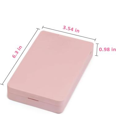 Pocket Mirror with Five Makeup Brushes Led Compact Travel Makeup Mirror Rechargeable Dimmable Portable Makeup Small Mirror with Light for Purse Handbag Pocket Gifts Folding Handheld (Black) - Buy Online on GoSupps.com
