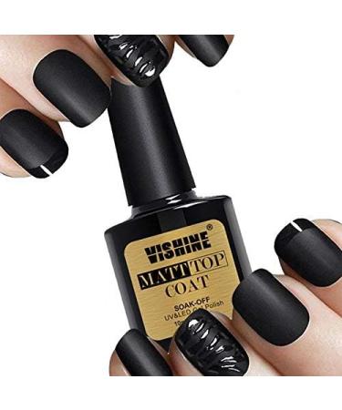 Vishine Matte Top Coat Soak Off UV LED Gel Polish Nail Art Matting Sealer 10ml - Buy Online on GoSupps.com