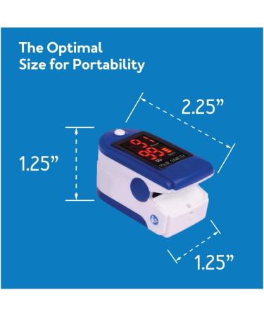 Roscoe Medical Finger Pulse Oximeter - Pediatric and Adult Oxygen Saturation Monitor for Sports and Aviation Use - Buy Online on GoSupps.com