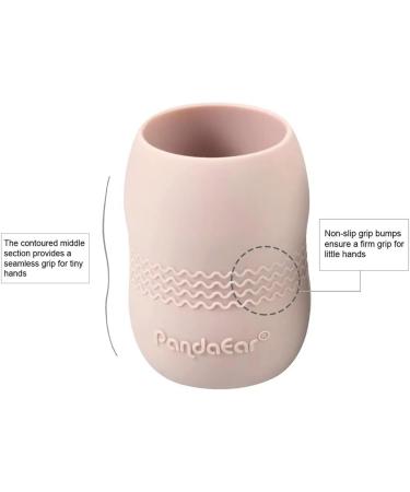 PandaEar Silicone Baby Plate with Suction + Sippy Cup + Feeding Spoon Fork Set - Crab Pink | Toddler Led Weaning Items - Buy Online on GoSupps.com