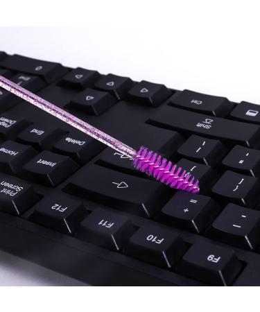 Eyelash Brush YITOU Disposable Makeup Brushes Mascara Brushes Eye Lashes Brush Crystal Wands Applicator Kits for Eyelash Eyebrow Extensions Spoolie Tool Deep red - Buy Online on GoSupps.com