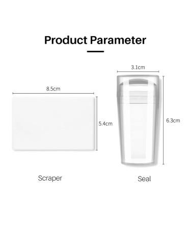 2.8CM Clear Jelly Silicone Nail Art Stamper with Scraper & Cap - Nail Transfer Templates Tools for Manicure - Buy Online on GoSupps.com