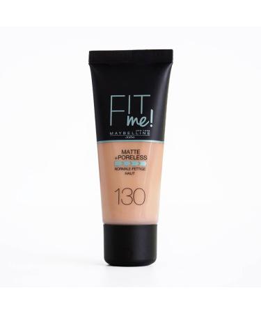 Maybelline Fit Me! Matte&Poreless Make-up No. 130 Buff Beige 30 ml 1 piece 30 ml (1 pack) No. 130 Buff Beige
