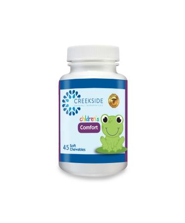 Creekside Naturals Children's Comfort with P5P, L5-HTP, Passionflower, Zinc, Pediatrician Formulated, Zero Sugar, Vegan, Berry Flavor, 45 Soft Chewables - Buy Online on GoSupps.com