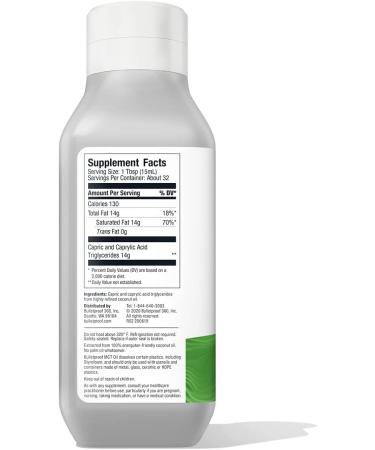 XCT C10 & C8 MCT Oil - Flavorless 14g MCTs - 16oz Bulletproof Keto Supplement for Energy & Appetite Control - Non-GMO, Vegan & Cruelty Free - Buy Online on GoSupps.com