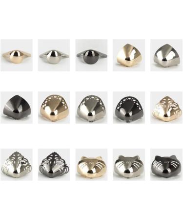 Happyyami Metal High Heel Tip Cap Covers - 3 Pairs | Pump Toe Protector Charms - 3.5x3.5cm (Style4) - Buy Online on GoSupps.com