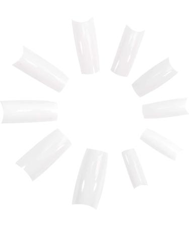 TRIXES 500 White French False Acrylic Nail Art Tips - Perfect for Gel Makeup - Buy Online on GoSupps.com