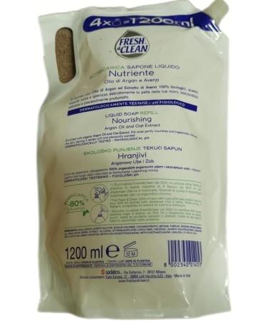  Fresh & Clean 6 Ecoricariques Fresh & Clean Argan Oil & Oat Nourishing Liquid Soap 1200ml - Buy Online on GoSupps.com