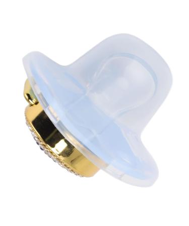 Buy Heart Shaped Baby Pacifier with Shiny Rhinestones - Soft Light Infant Nipple (Blue) | International Shipping - Buy Online on GoSupps.com