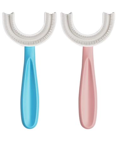 YOTEE U-Shaped Toothbrush Kids 2 PCS - Toddler Toothbrush