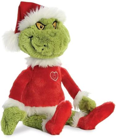 Dr. Seuss Grinch Santa 19 Plush Toy - Red & Green Holiday Decor - Buy Online on GoSupps.com