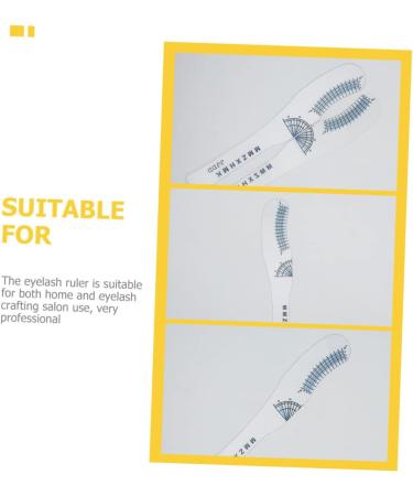 Beavorty 50 Pcs Eyelash Measuring Ruler Paper Eyelash Rulers Eyelash Curling Degree Rulers Sector Extend 1 count (Pack of 1) As Shownx5pcs - Buy Online on GoSupps.com