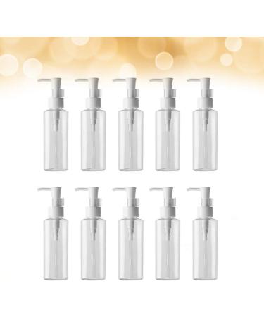 Lurrose 200ml Pump Dispenser Bottles - 10 Pack for Makeup Liquids & Lotions | Travel & Home Use - Buy Online on GoSupps.com
