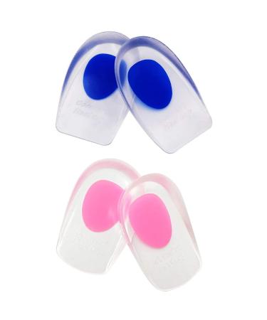 Gel heel pillow 2 pair of silicone heel cushion heel spur Settings for plantar fasciitis heel spur Achilles tendon pain (Gr.35-39) Insole
