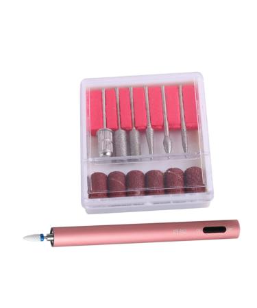 minkissy Sanding Rings Grits Electric File Nail Sanders Professional Sanding Bands Grinding Head Polisher Sanding Bands for Nail Drill Nail Manicure Sanding Bands Nail Polish Major 16.2 1.6cm Rosy Golden