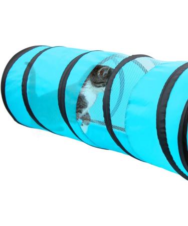 Pawise Cat Tunnel and Cube Pop Up Playset - Collapsible Indoor Outdoor Kitten Toys - Buy Online on GoSupps.com