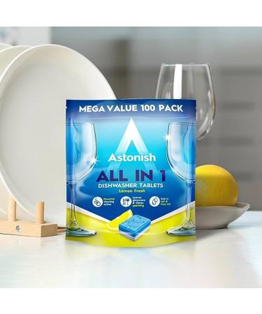 Lemon Fresh Dishwasher Tablets 200's Intergrated Salt & Rinse Aid - Buy Online on GoSupps.com