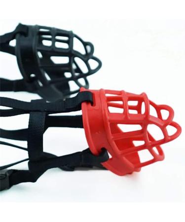 Jyhy Silicon Rubber Dog Muzzle | Soft Adjustable & Breathable | Anti-Chewing & Barking Safety Mask for Small/Medium Dogs (30-34cm) - Black - Buy Online on GoSupps.com