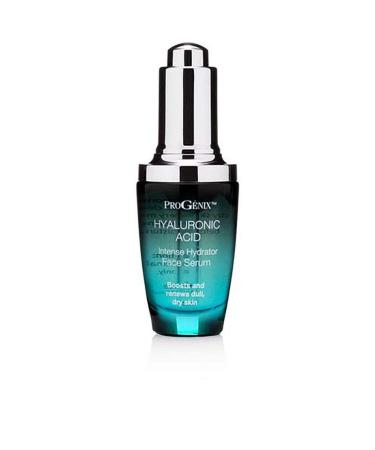 Progenix Hyaluronic Acid Face Serum with Organic Aloe Vera & Vitamin E | 1oz | Hydrating Serum for Dry Skin & Fine Lines - Buy Online on GoSupps.com
