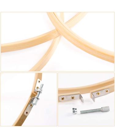 GIEMSON 8 Inch Round Embroidery Hoops - 12 Pack Bamboo Circle Cross Stitch Hoops for Art & Craft Sewing - Buy Online on GoSupps.com
