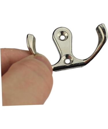 Housoutil Zinc Alloy Hooks 10pcs Cabinet Hooks Door Wall Hook Towel Hanger Coat Hooks Robe Hooks Clothes Hook Zinc Alloy medium Silver - Buy Online on GoSupps.com