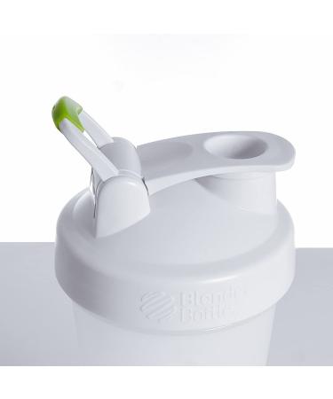 Oats Overnight BlenderBottle - Customized for Overnight Oats - NO Whisk Ball - Milk Fill Line - Clear/White/Green - 20-Ounce Loop Top - Buy Online on GoSupps.com