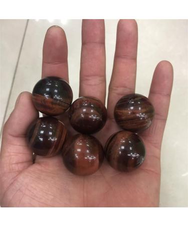 7pc Natural Red Tiger Eye Crystal Sphere Natural Gem Full of Texture - Buy Online on GoSupps.com