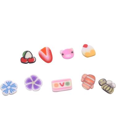 Lckiioy 2000 Pieces 3D Fruit Flower Clay Slices for Slime DIY Crafts Nail Art Decorations - Buy Online on GoSupps.com
