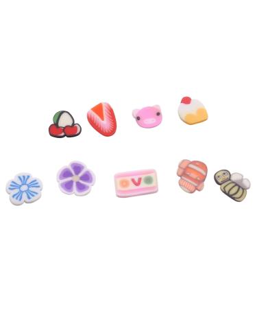 NTCPEFY 2000 Pieces 3D Fruit & Flower Soft Clay Slices | DIY Nail Art Decorations - International Shipping - Buy Online on GoSupps.com