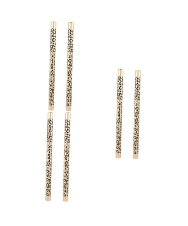 Healeved 6 Pcs Long Lasting Eyebrow Pencils Waterproof Eye Liner Pencil Grey Brow Pencil Mascara Wooden Brown 1 count (Pack of 1) Brownx3pcs