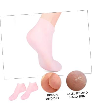 minkissy 1 Pair Sock Moisturizing Foot Skin Protect Soles Foot Lotion Skin Soles Moisturizing Gel Booties Humidor Gel Foot Skin Silicone Moisturing Foot Pink Women's Spa Sebs Moisturize 38X7.5X1cm - Buy Online on GoSupps.com