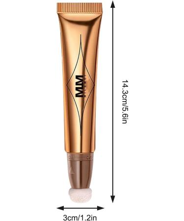 Highlighter Beauty Wand | Shimmer Bronzer Stick with Cushion Applicator - Long Lasting & Smooth Natural Face Makeup Product Easy to Blend Dtt 04 Pear White - Buy Online on GoSupps.com
