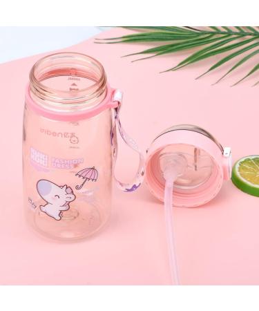 Unicorn Water Bottle for Girls - 400ML Pink Cup with Straw and Safety Lock | Perfect for School, Indoor and Outdoor Use | Ideal for Unicorn Lovers - Buy Online on GoSupps.com