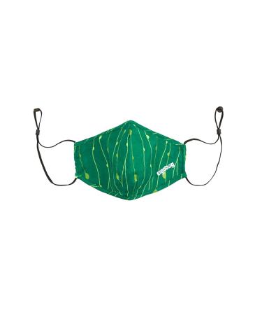 ergobag children's mouth nose mask - for girls and boys washable at 60 degrees RambazamBear - Green