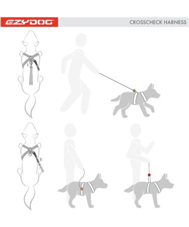 Ezydog Anti Pull Dog Harness - Crosscheck Adjustable Reflective Dog Training Accessory for Small Medium & Large Dogs (Size S Red) - Buy Online on GoSupps.com