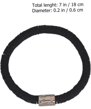 TENDYCOCO 3pcs Clay Bracelet Polymer Clay Manual Jewelry 18X0.6cmx2pcs Blackx2pcs - Buy Online on GoSupps.com