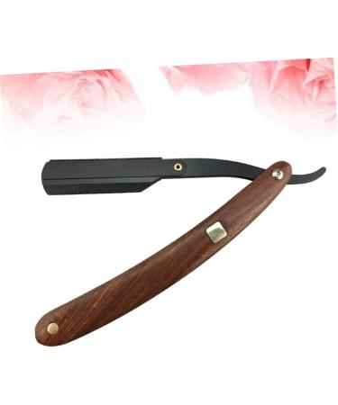 Fomiyes 4-Piece Wet Razor Khimar Hijab Set | Shave Rapid Grip Hairdresser Knife | Safe Metal & Wooden Handle Razors for Men - Buy Online on GoSupps.com