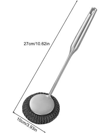 Shakven Steel Wire Ball Brush | Dishwashing Pot Scrubber Brush - Suspension Storage Design Dishwashing Brush for Cleaning Stoves Bottles Sinks Cookware Pots - Buy Online on GoSupps.com