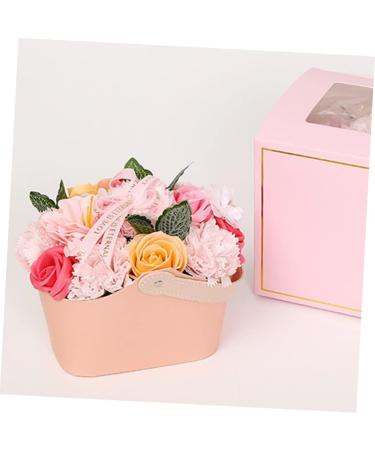 FRCOLOR Soap Flower Box Bath Flowers Woman Birthday Bath Soap Bridal Shower for Guests Scented Soaps Beauty for Women Decor Bride Birthday Present Fancy Artificial Leather - Buy Online on GoSupps.com