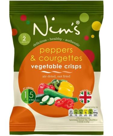 Nim's Veg and Fruit Crisps Mix Multipack Box of 6 Packs - 100% Allergen Free Vegan Kosher and Halal - Buy Online on GoSupps.com