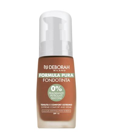 Deborah Foundation formula Pure No 06 Caramel without parabens grip and comfort extreme with antipollution filter SPF1530 ml