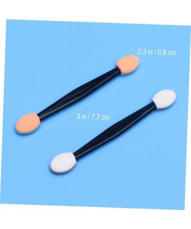 Beavorty 100pcs Sponge Brush Disposable Single Used Dual Sided Safe Soft Portable Makeup Tools Eyeshadow Cotton Swab Eyeshadow Brush for Women Ladies - Buy Online on GoSupps.com