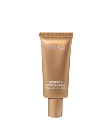 INIKA Renew & Restore Peel. AHAs and PHAs with natural Exfoliating Particles Instantly resurfaces and refreshes skin. | Vegan Cruelty-Free and Sustainable