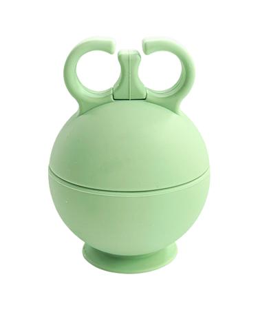 Higyee ice holder for face ice shape for face |Round ice holder facial scooter-face-ice-shape silicone brush cold and cool reusable for men summer face massage women green