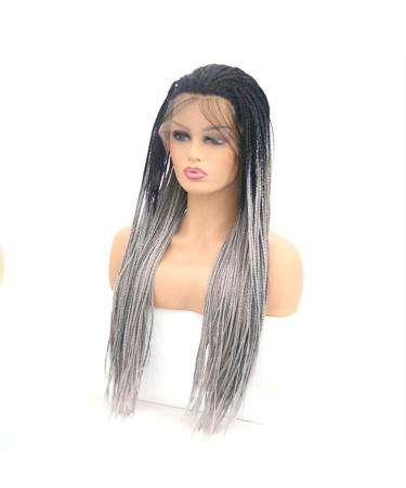 Buy BGHJUE Handmade Synthetic Lace Front Braided Wigs for Black Women | 16-26 Inch | Photo Color | International Shipping - Buy Online on GoSupps.com