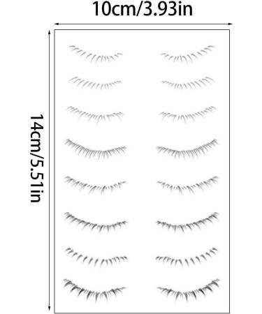 Lower Lash False Eyelashes | Natural Cartoon Individual Lashes Comic Style - Convenient Eye Makeup Sweatproof Bottom Lash Extension for Women Theme  - Buy Online on GoSupps.com