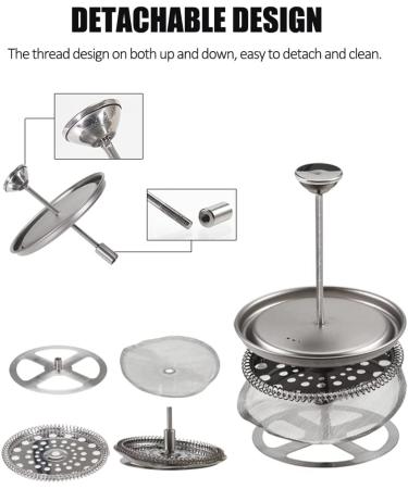 Lixada Titanium French Press Coffee Maker & Cookware Set with Folding Spoon - Buy Online on GoSupps.com